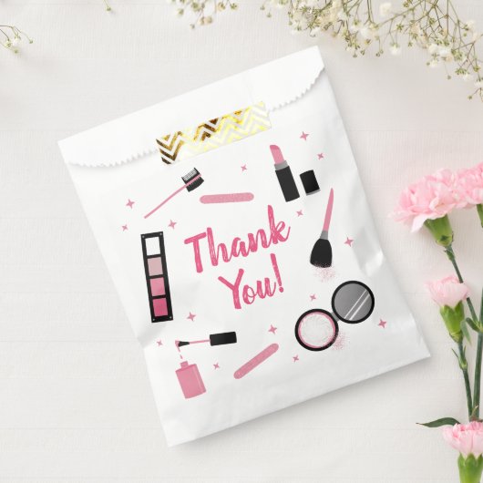 Girly Pink Makeup Glamour Birthday Favor Bags Geschenktütchen (Versiegelt)