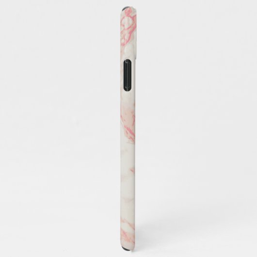 Girly Pink Marbled Beautiful Marble Individuelle N iPhone Hülle (Rechte Seite)