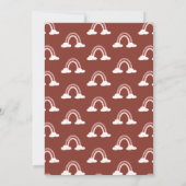 Girly Pink Maroon Rainbow Wolken Erster Geburtstag Einladung