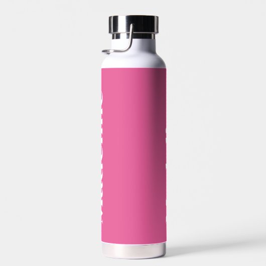 Girly Pink Minimalistisch Personalisiert Thor Trinkflasche (Rechts)