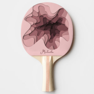Girly Pink Modern Personalisiert Tischtennis Schläger