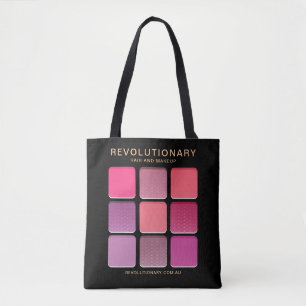 Girly Pink Moderne Visagistin Geschäft Name Tasche