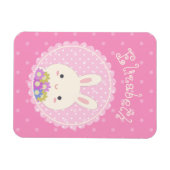 Girly Pink Niedlich Kawaii Sonnen & Blume Individu Magnet (Horizontal)