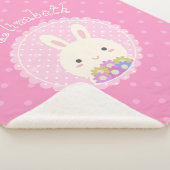 Girly Pink Niedlich Kawaii Sonnen & Blume Individu Sherpadecke (3/4)