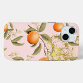 Girly Pink, Orange und Gold Apricot Obsttrellis Case-Mate iPhone Hülle (Rückseite (Horizontal))