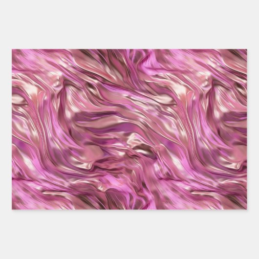 Girly Pink Pearl Rose Geschenkpapier Set (Vorderseite 2)