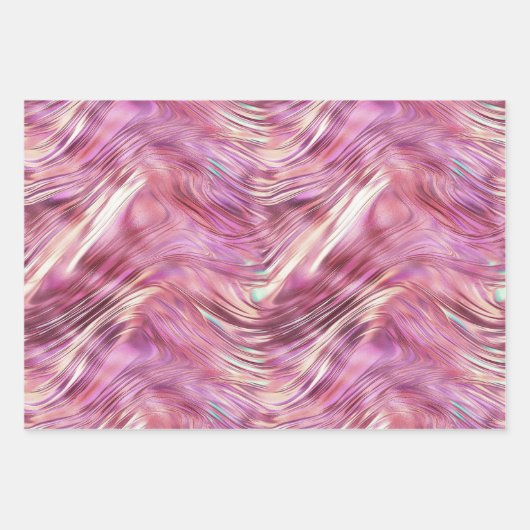 Girly Pink Pearl Rose Geschenkpapier Set (Vorderseite)