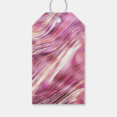 Girly Pink Pearl Rose Gold Glam Vielen Dank Geschenkanhänger (Rückseite)