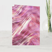 Girly Pink Pearl Rose Karte (Rückseite)