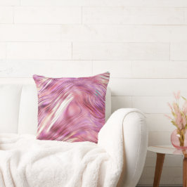 Girly Pink Pearl Rose Kissen