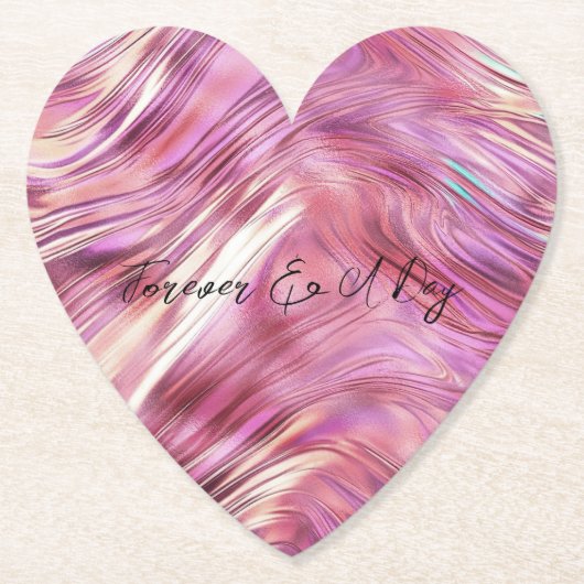 Girly Pink Pearl Rose Untersetzer (Vorderseite)