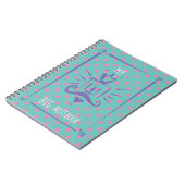 Girly Pink Personalisiert Modern Notizblock (Linke Seite)
