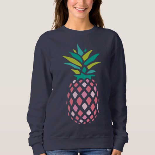 Girly Pink Pineaple Sweatshirt (Vorderseite)