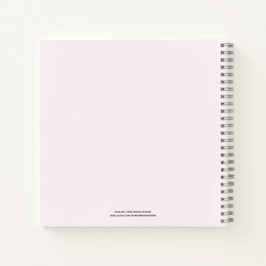 Girly Pink Prophetic Wordjournal Notizblock (Rückseite)