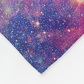 Girly Pink Purple Space Nebula Galaxy Fleecedecke (Ecke)