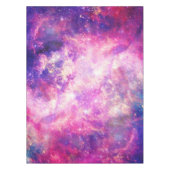 Girly Pink Purple Space Nebula Galaxy Tischdecke (Vorderseite)