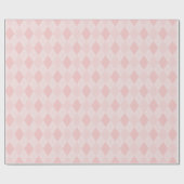 Girly Pink Raute Diamond Pattern Geschenkpapier (Flach)