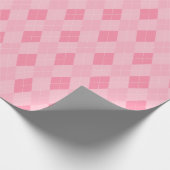 Girly Pink Raute Diamond Pattern Geschenkpapier (Ecke)