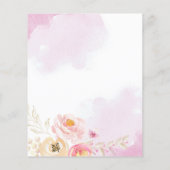 Girly Pink Rose Garden Details Flyer (Hinten)