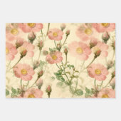 Girly Pink Rustic stilvolle Bouquets Geschenkpapier Set (Vorderseite 2)