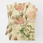 Girly Pink Rustic stilvolle Bouquets Geschenkpapier Set (Beispiel)