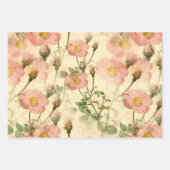 Girly Pink Rustic stilvolle Bouquets Geschenkpapier Set (Vorderseite)