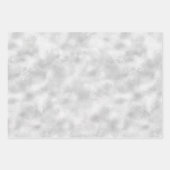 Girly Pink Silver Zebra Print Geschenkpapier Set (Vorderseite 3)