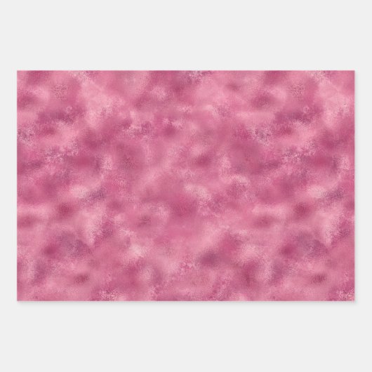 Girly Pink Silver Zebra Print Geschenkpapier Set (Vorderseite 2)