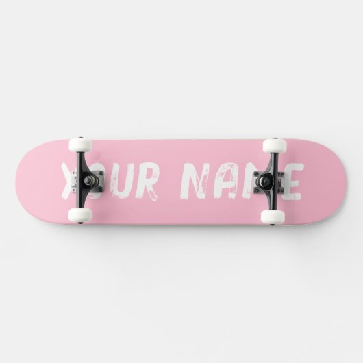 Girly Pink Skateboard (Horizontal)