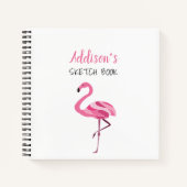 Girly Pink Sketchbook Notizblock (Vorderseite)