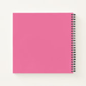 Girly Pink Sketchbook Notizblock (Rückseite)