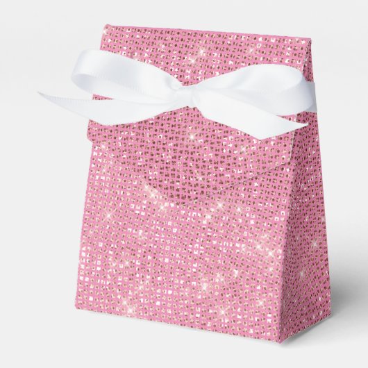 Girly Pink Sparkle Glam Geschenkschachtel (Vorderseite)