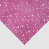 Girly Pink Sparkle Glitzer Blume Seidenpapier (Detail)