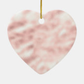 Girly Pink Sparkle Glitzer personalisiert Keramik Ornament (Hinten)