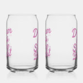 Girly Pink Sparkle Motivational Quote Dosenglas (Rechts)