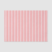 Girly Pink Stripes Birthday Seidenpapier (Vorderseite)