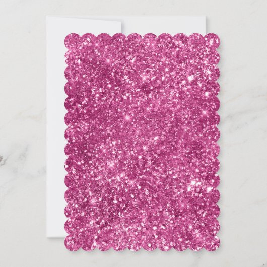 Girly Pink Stripes Einladung (Rückseite)