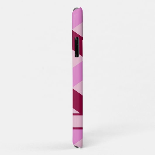 Girly Pink Tumbling Blocks Nahtloses Muster Case M (Hinten/Rechts)