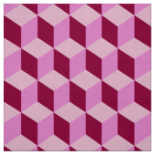 Girly Pink Tumbling Blocks Nahtloses Muster Stoff (Muster)