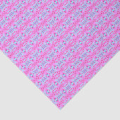 Girly Pink Turquoise Blue Geometric Deko Pattern Seidenpapier (Ausschnitt)