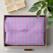 Girly Pink Turquoise Blue Geometric Deko Pattern Seidenpapier (Geschenk)