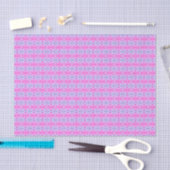 Girly Pink Turquoise Blue Geometric Deko Pattern Seidenpapier (Handwerk)