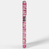 Girly Pink und Blush Glitzer Zebra Case-Mate iPhone Hülle (Rückseite / Rechts)