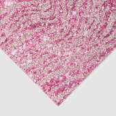 Girly Pink und Blush Glitzer Zebra Seidenpapier (Detail)