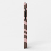 Girly Pink und Brown Zebra Case-Mate iPhone Hülle (Hinten/Links)