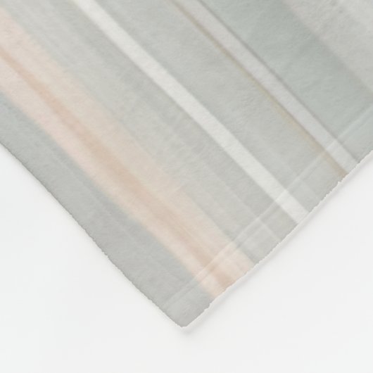 Girly Pink und Mint Moderner Küstenstrich Fleecedecke (Ecke)