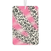 Girly Pink und Snow Leopard Mesh Autolufterfrischer (Rückseite)