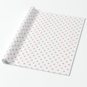 Girly Pink und White Dots Geschenkpapier (Ungerollt)