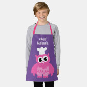 Girly pink uu Koch Cartoon Kinder Schürze für Mädc (Getragen)
