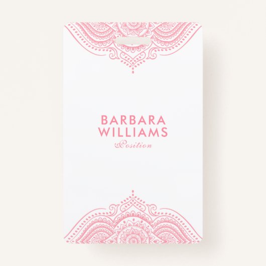 Girly Pink Verziert Lace Ausweis (Vorderseite)